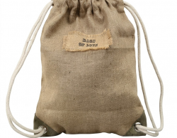 Safari ryggsäck i jute och bomull PLC6